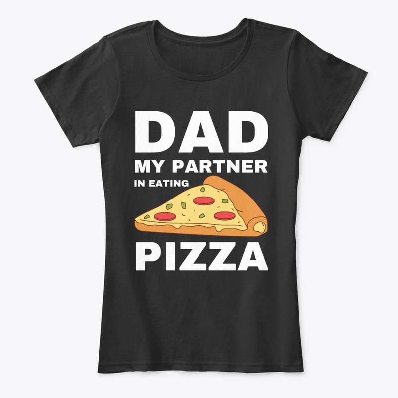 partner dad in eating pizza