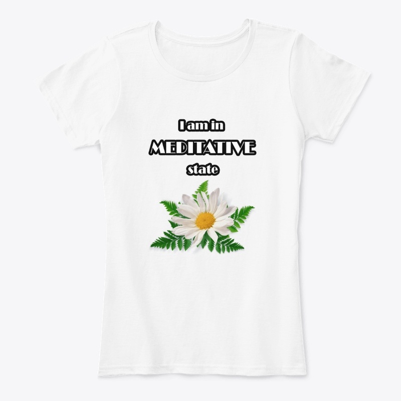 I am in meditative state- White flower