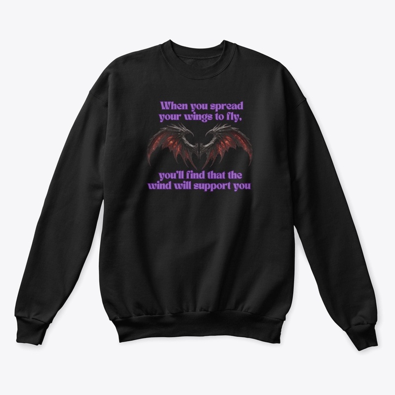 when you spread your wings to fly 