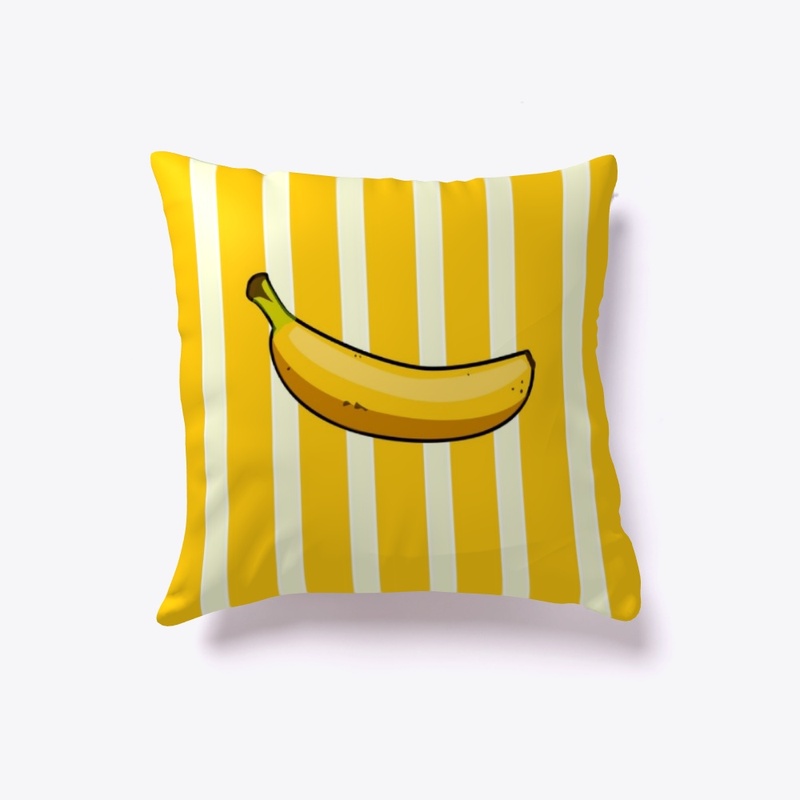 Banana on Fruit Striped Colors