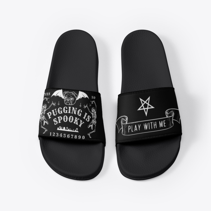 Pugging is Spooky Ouija Black Slides