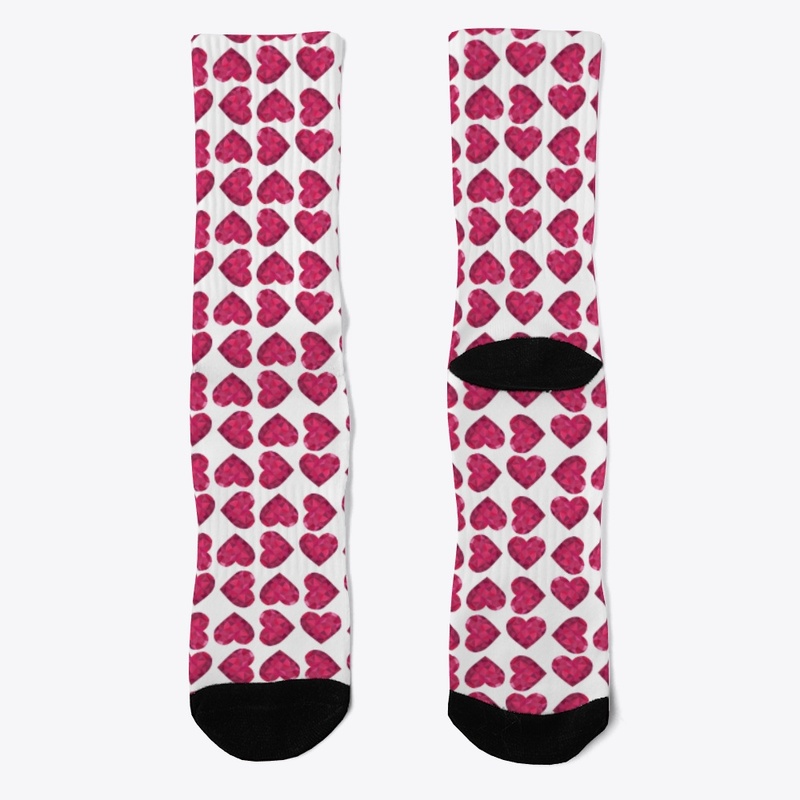 Cute Polygon Heart Pattern
