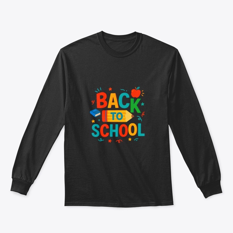 Back to School" Colorful Pencil & Apple 
