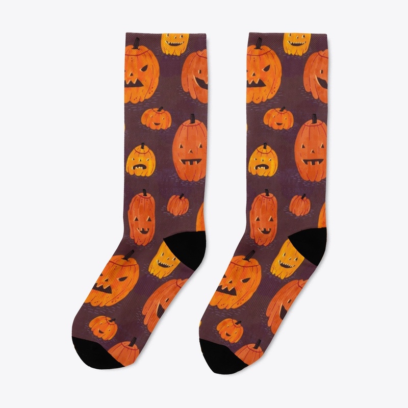 Pumpkin Socks