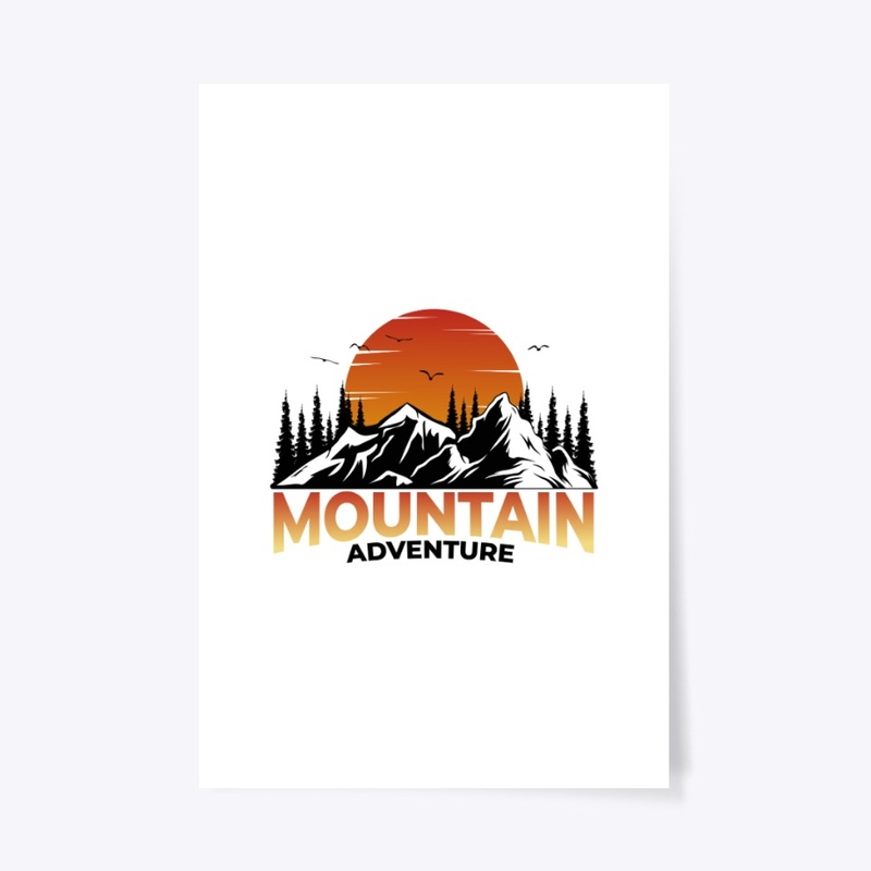 Mountain pine tree adventure sunset 