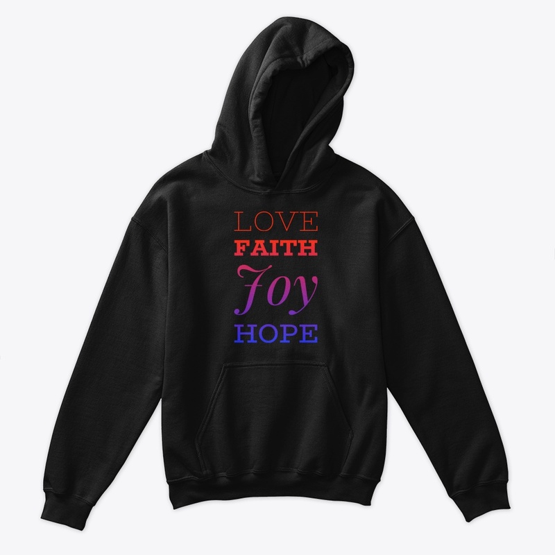 Love Faith Hope Joy Ombre'