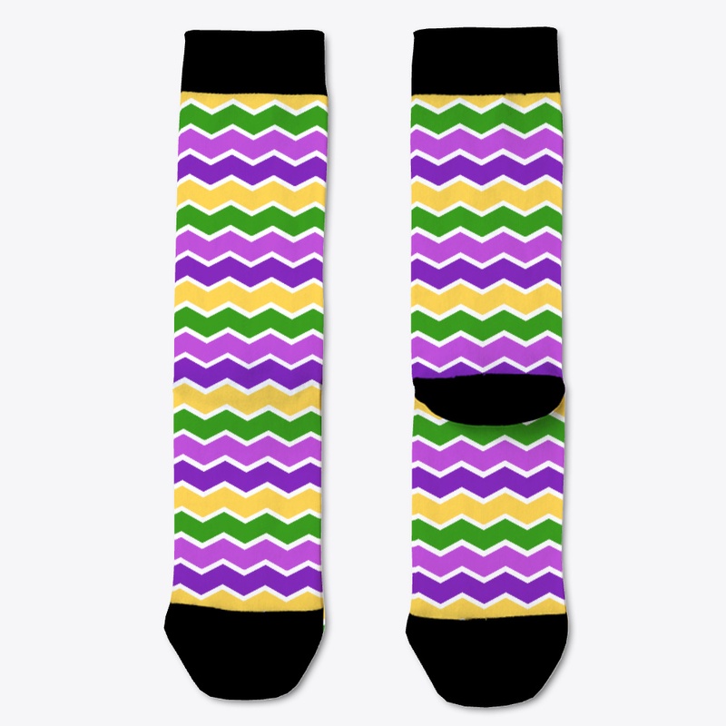 Mardi Gras Zig Zag Dress