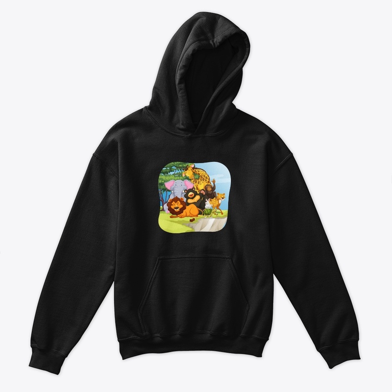 Kids Colorful Wildlife Graphic Tshirt