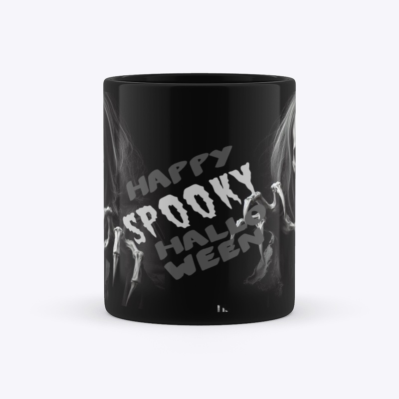 3D Spooky Skeleton Halloween Mug