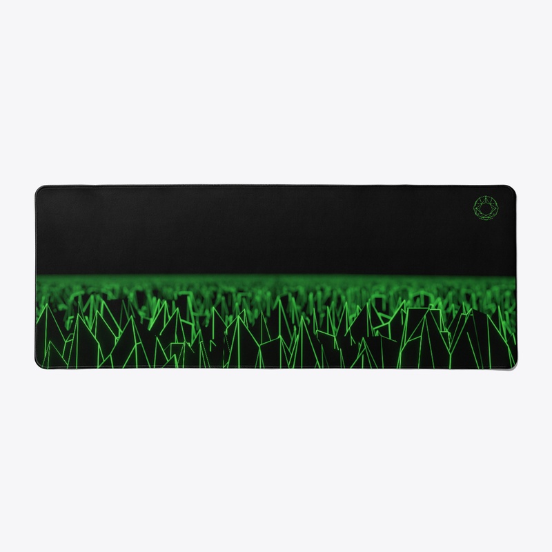 Green Spiky Vaporwave Field