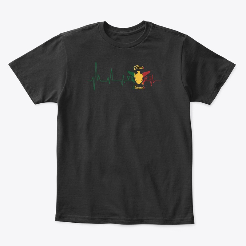 VIRGIN ISLANDS HEART BEAT TEE