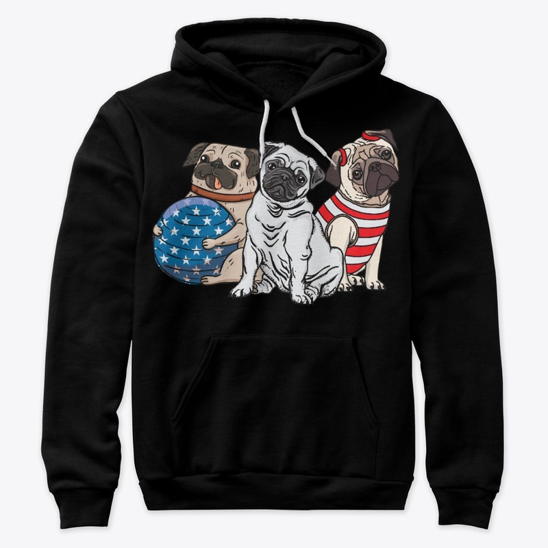 Patriotic 4th Of July Pug Lover Gift