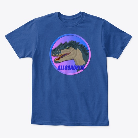 Allusaurus T Shirt For Kids Deep Royal  T-Shirt Front