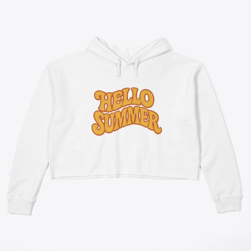 Retro "Hello Summer" Typography Design