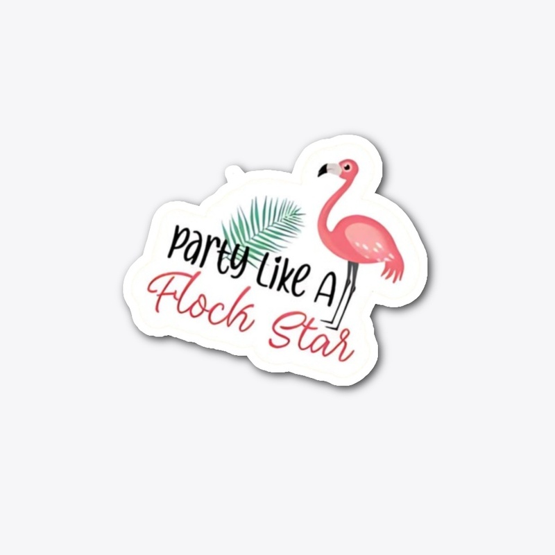 Flamingo stickers 