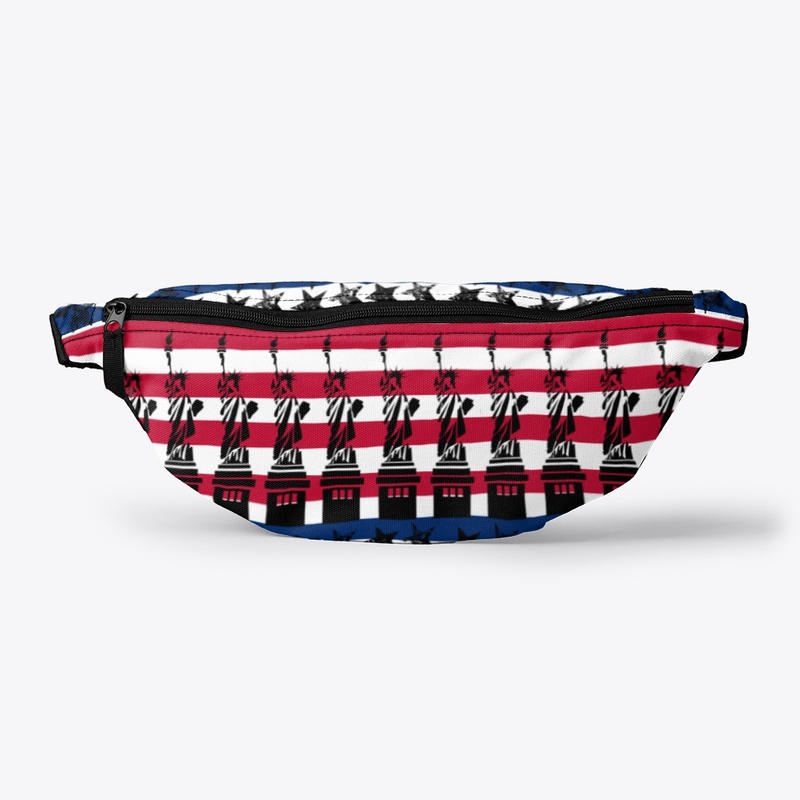 American Lady Liberty Freedom Flag