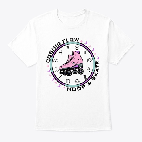  Cosmic Flow Logo  Color White Camiseta Front
