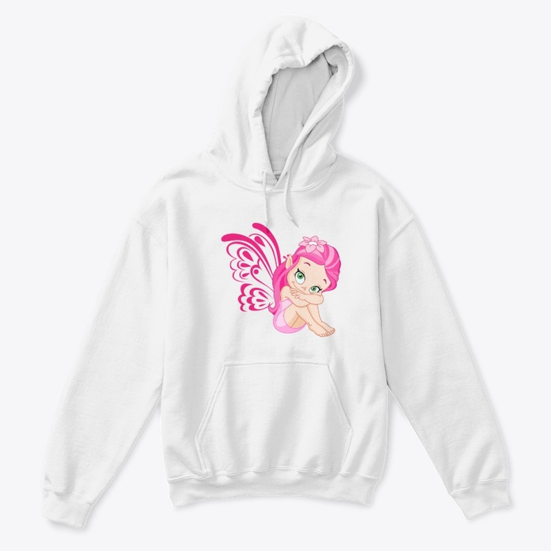 Cute Pink Fairy Butterfly Girl 