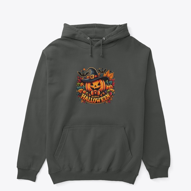 Halloween Pumpkin and Flowers T-Shirt