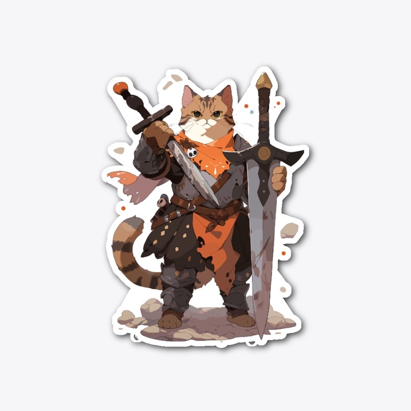 Fantasy Cat Barbarian
