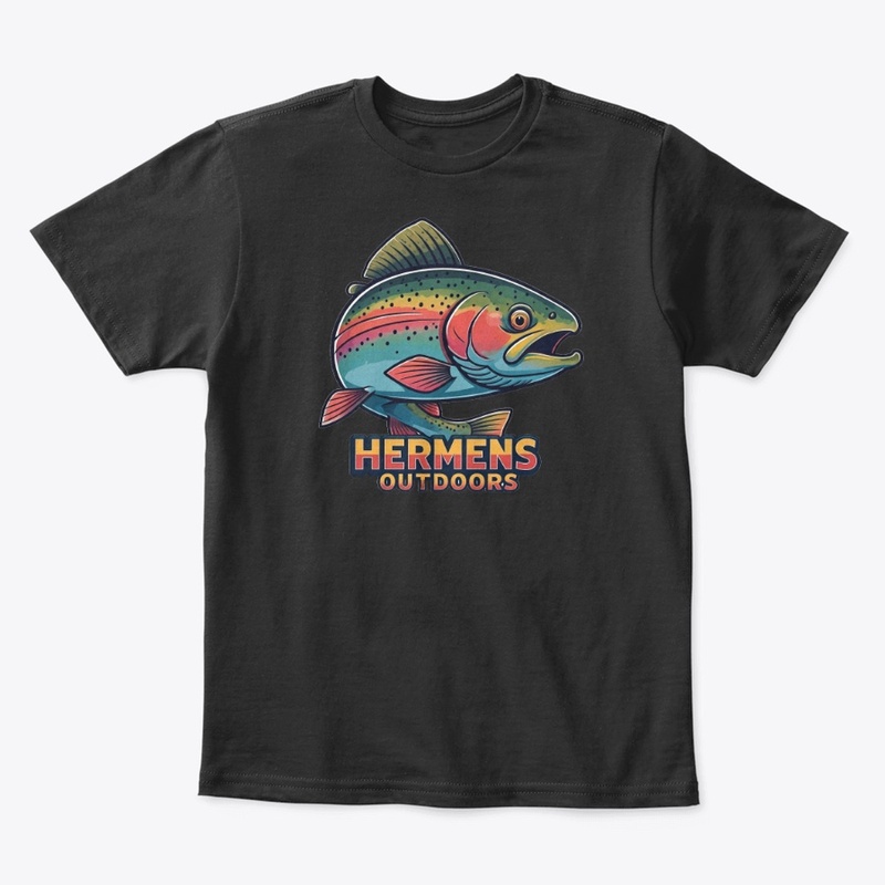 Kids Tee with Trout Logo