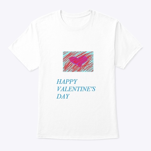 Vday1 White T-Shirt Front