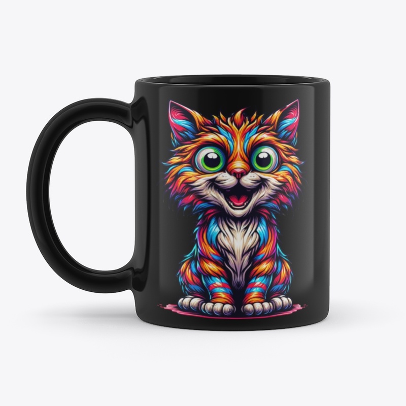 Psychedelic cat  