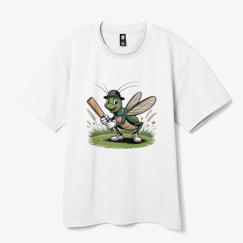 Cricket Cartoon T-shirt design 