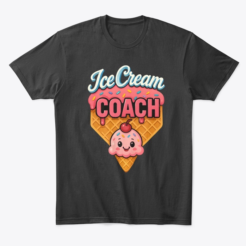 Ice Cream Coach Cute Cartoon Graphic