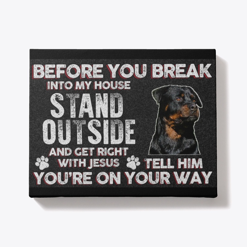 Rottweiler Stand Outside