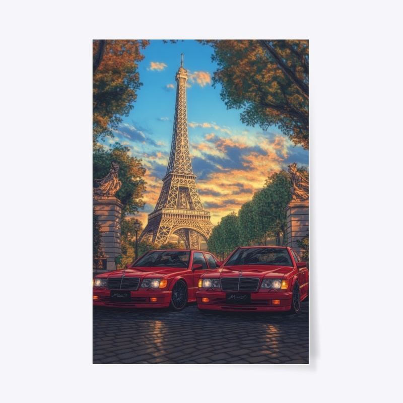 Red Mercedes from Luc Besson's Taxi"