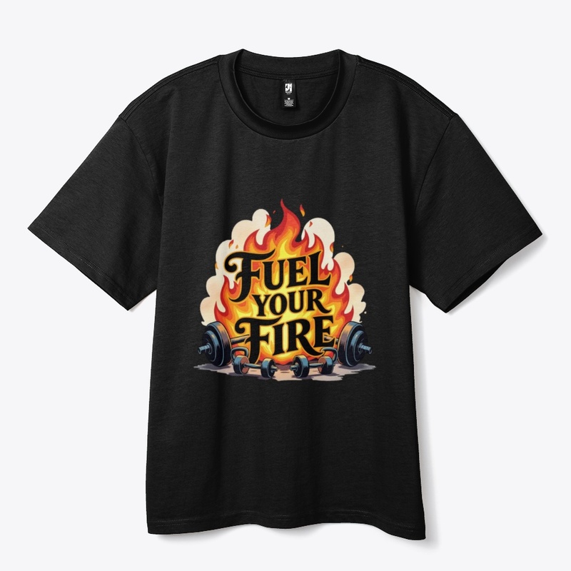 Fiery Dumbbell & Kettlebell  T-Shirt