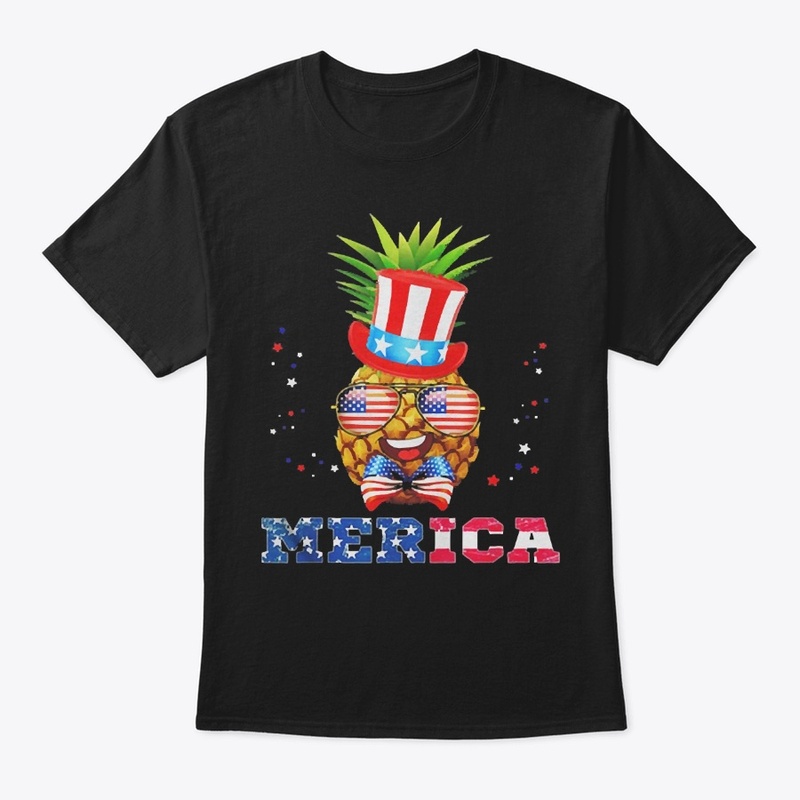 American Flag Merica Pineapple Patriotic