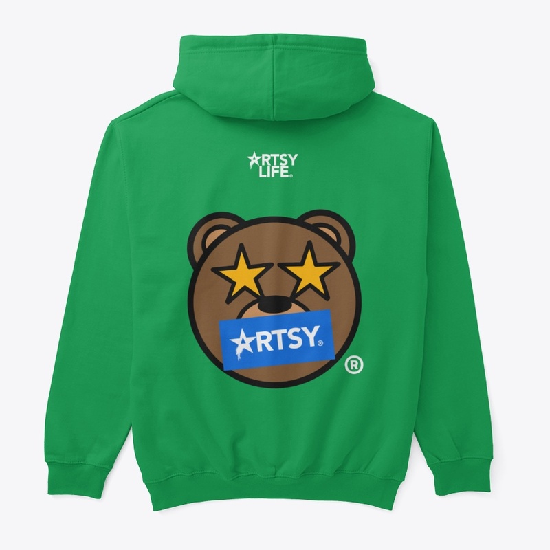 Artsy Teddy Star Hoodie