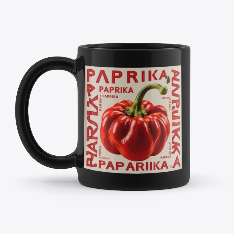 Paprika Typography| Bold Food Art Design