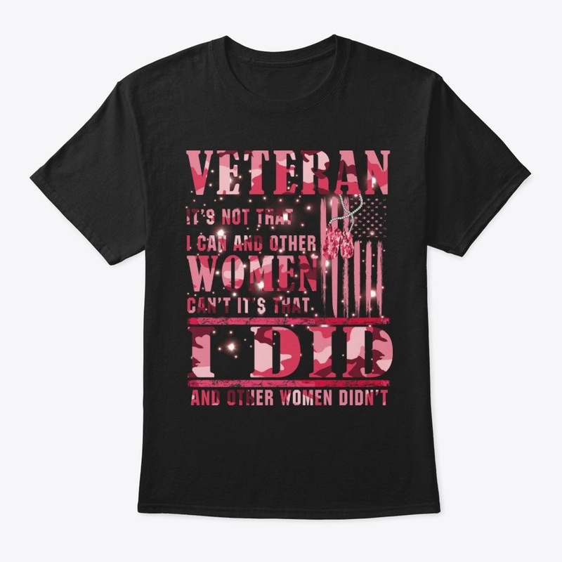 Proud of  Veteran woman US flag t-shirt 