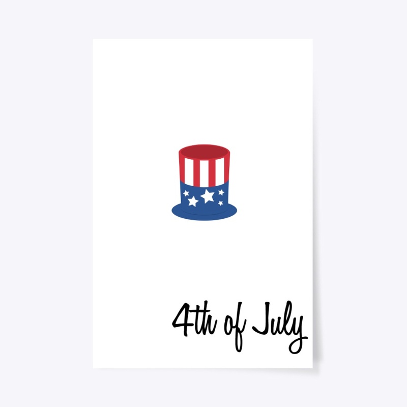 Uncle Sam hat 4th of July Tee