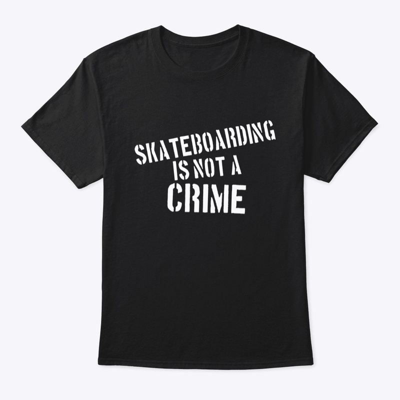 Skateboarding is not a crime, Stencil