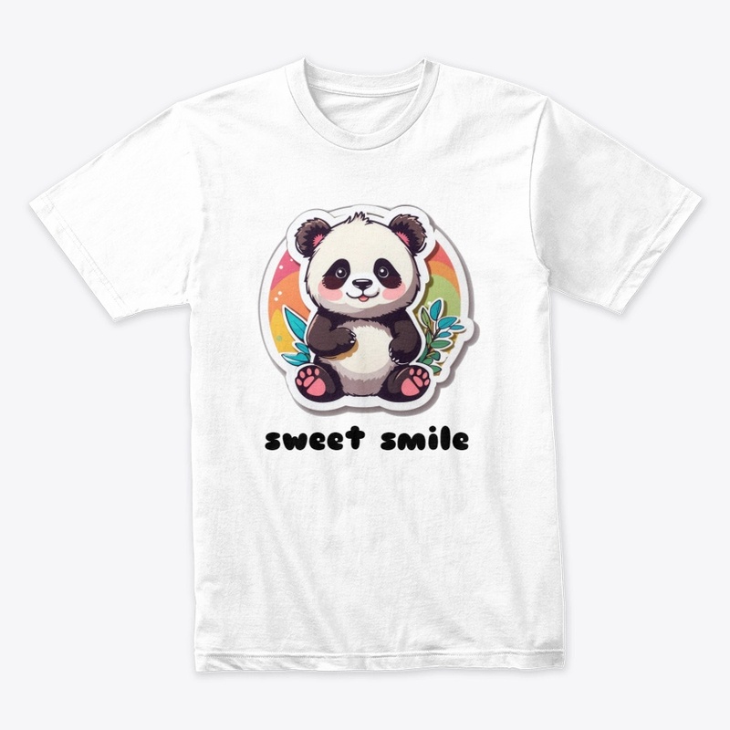 panda's shy smile