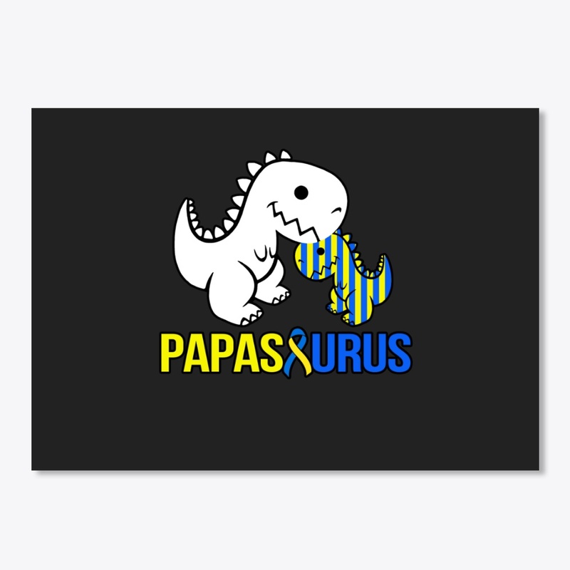 Down Syndrome Papasaurus Sticker