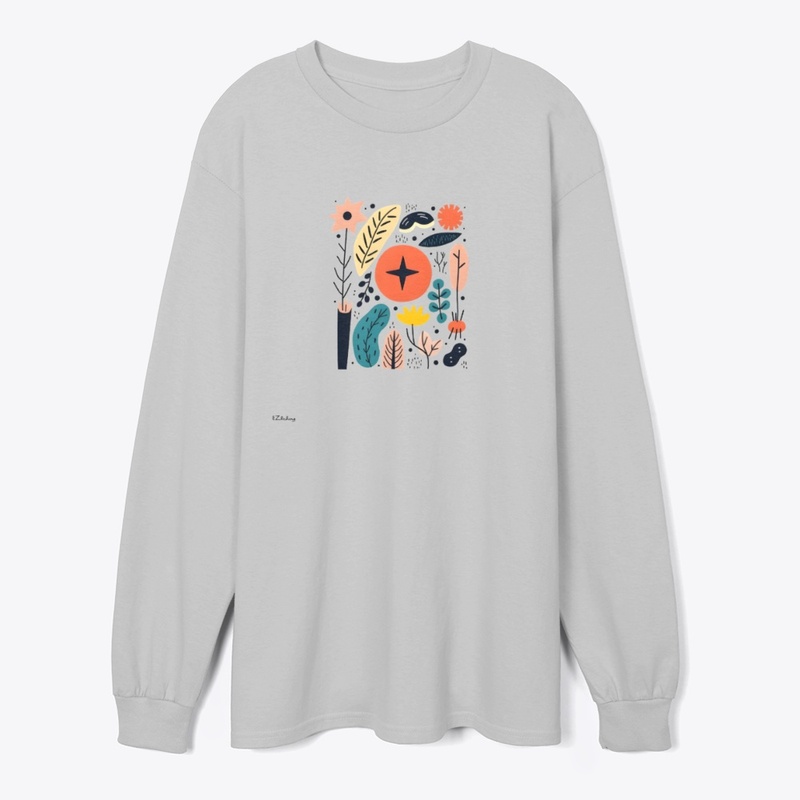 Artistic, modern graphic T-shirt design