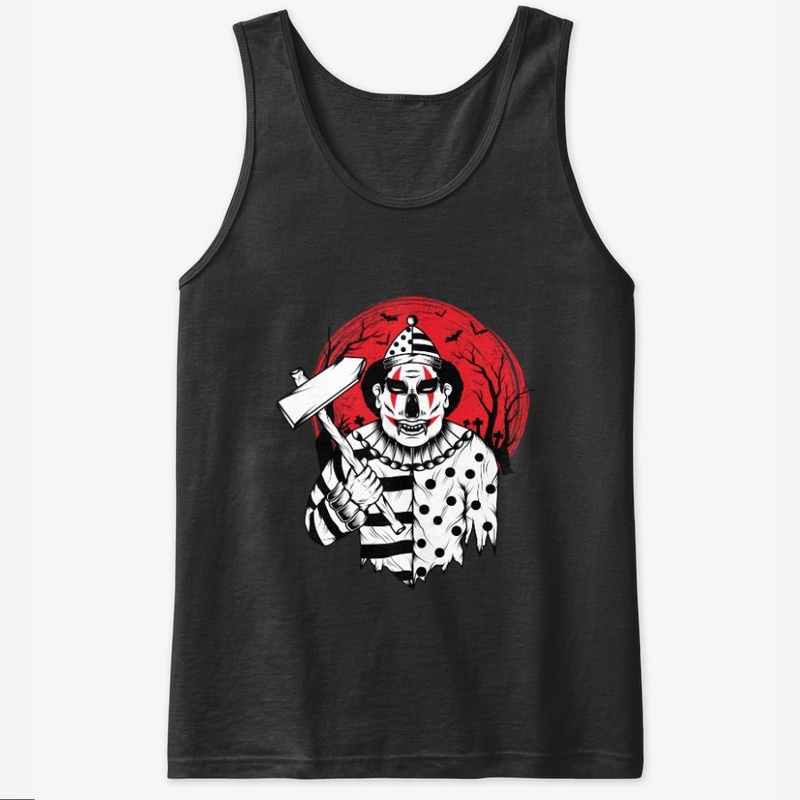 Scary clown head