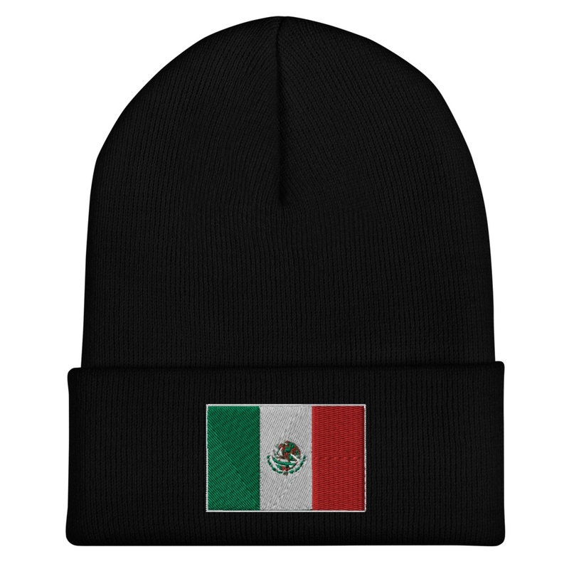 Mexico flag beany