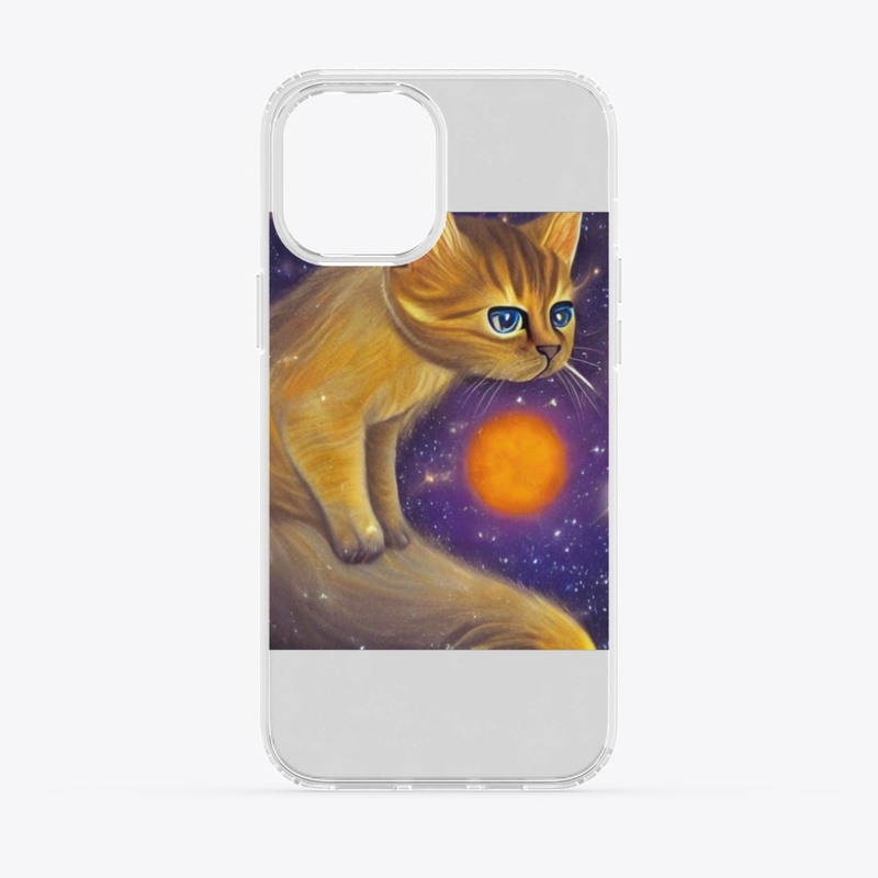 A funny cat in space