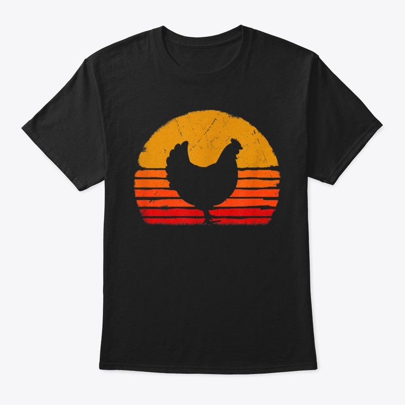 Chicken Shirt Retro Style Tshirt Farmer