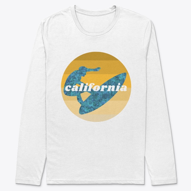 California Surfer Vintage Retro Style