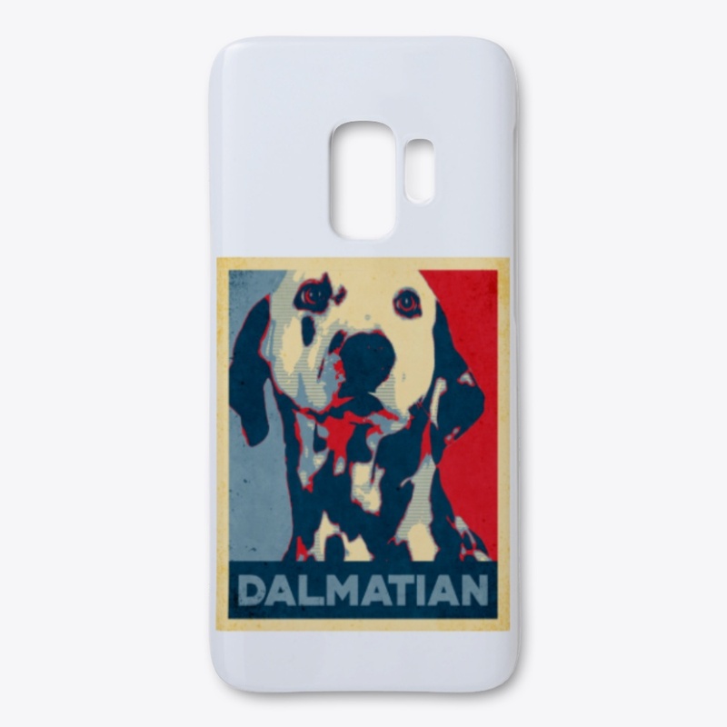 Cool Dalmatian Propaganda Poster Style