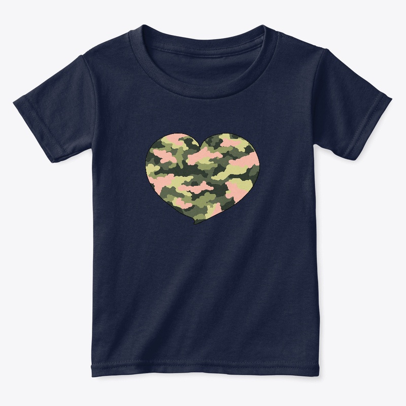 Pretty With Pink Camo Heart