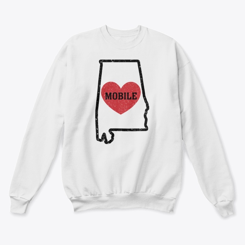 Mobile Alabama Heart Shirt City