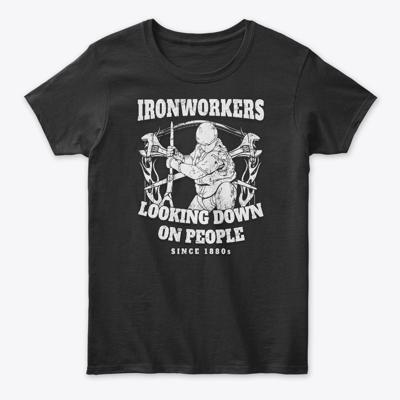 1880s Ironworkers Looking Down On People